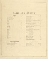 Table of Contents, Cumberland County 1876